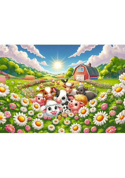Art Çocuk Günaydın Fotoğrafı 50 Parça Puzzle