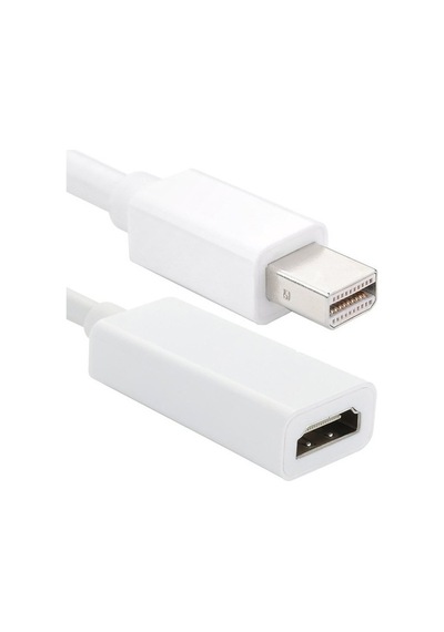 Apple Uyumlu MacBook Pro Air Retina Mini Display Port Dönüştürücü Hdmı Çıkışlı-Beyaz