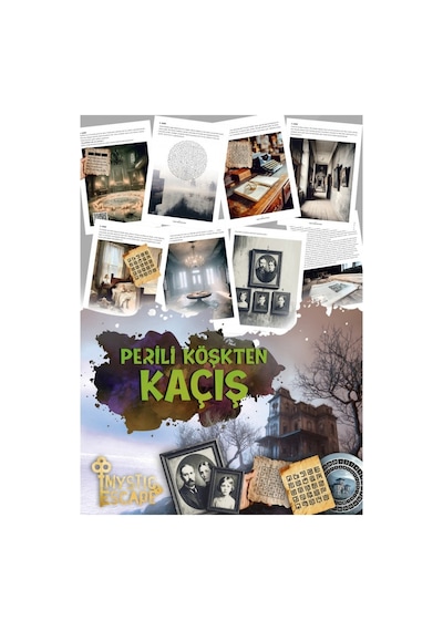 Perili Köşkten Kaçış Evde Escape Room Kaçış Oyunu, Gizem Bulmaca Ve Zeka Oyunu, Yetişkin Eğlence Oyunu