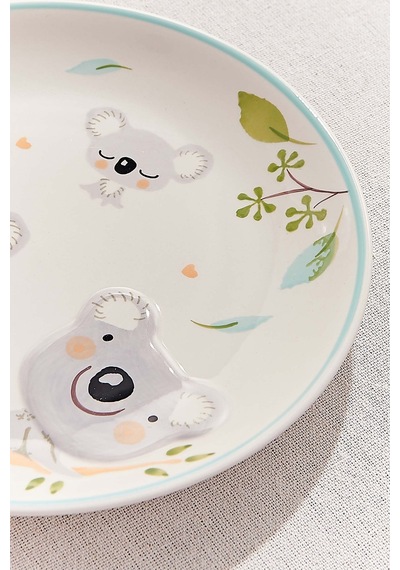 Pasabahce Koala Seramik Pasta Tabağı - 1 Adet Çok Renkli