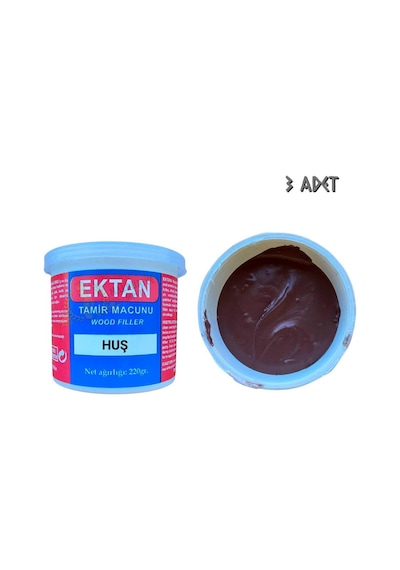 Ektan Masif Ve Ahşap Tamir Macunu Huş 220 Gr. - 3 Adet Huş