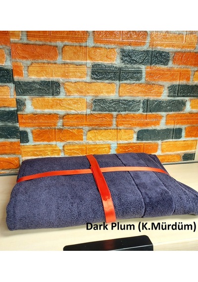Özdilek Svv Border Büyük Boy Banyo Havlusu 89x173 - Dark Plum K.mürdüm Mürdüm
