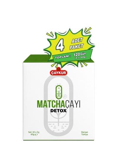 Matcha Detox Çayı 30x2gr Net 60gr Dörtlü Paket