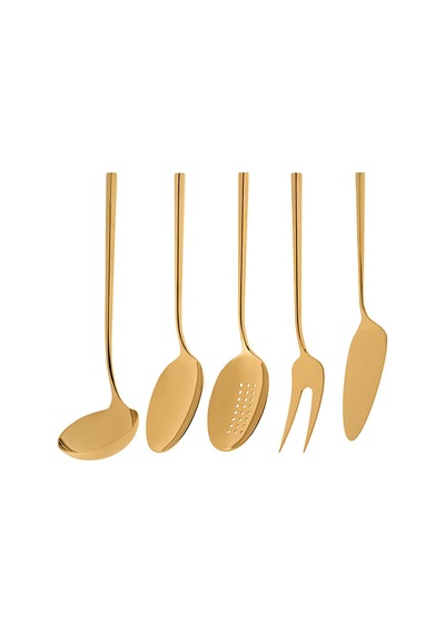 Jumbo 1001 Titanyum Gold 5 Parça Servis Seti Çelik
