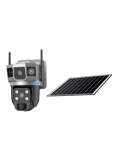 6mp Akıllı Alarmlı 4g Kamera Anında Bildirim, İnsan Takip, Gece Renkli, Solar Enerji Güneş Enerjili