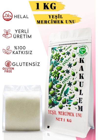 Kakulem Glutensiz Yeşil Mercimek Unu 1 KG