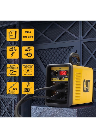 Cat Dz161 160 Amper Tıg Lıft/mma Çanta Tipi Profesyonel Dijital İnverter Kaynak Makinesi Fr Dz161