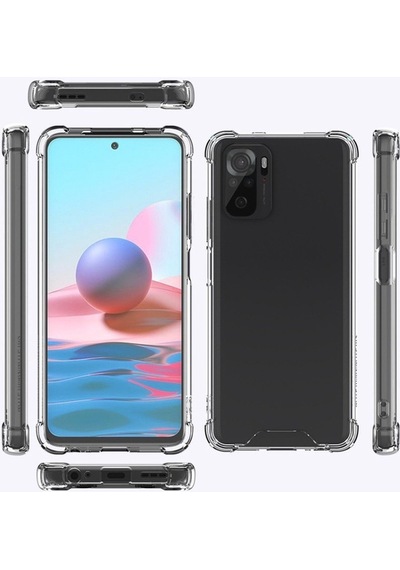 Xiaomi Redmi Note 10s Kılıf Zore Nitro Anti Shock Silikon Renksiz