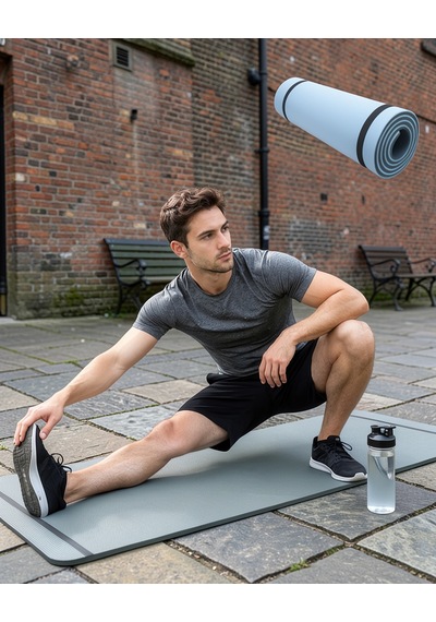 10 Mm Eva Yoga Matı Kaymaz Yüzey Uczzz10mmyogamatımavi-4 Çok Renkli