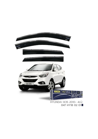 Hyundai ix35 Niken Kromlu Cam Rüzgarlığı 4lü Set 2010 ve Üstü
