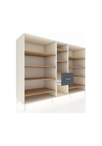 Kronos Dolap 11 Raflı 3 Çekmeceli 220x59x163 Aytaşı-çam/antrasit Atlas Çam/antrasıt - Aytası Kronos Dolap 11 Raflı 3 Çekmeceli 220x59x163 Aytaşı-çam/antrasit Atlas Çam/antrasıt - Aytası
