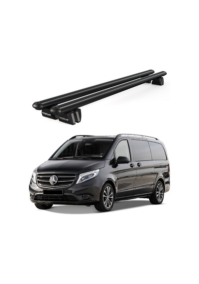 Pençe Mercedes-benz Vito W447 2014 Ve Sonrası Uyumlu Siyah Ara Atkı 135cm Port Bagaj Tavan Barı