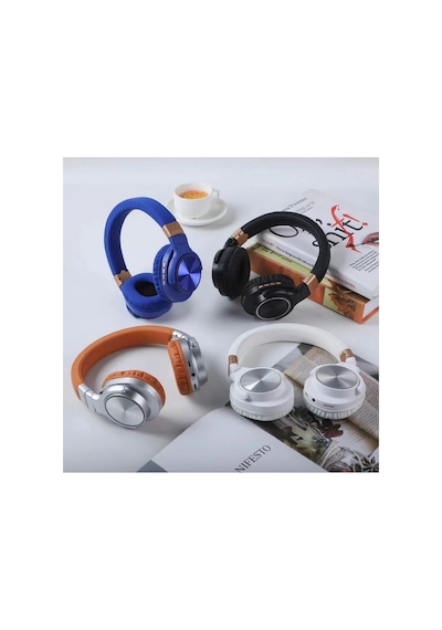 Hz-bt760 Bluetooth Kulaklık Hafıza Kartı Ve Aux Girişli Fm Radyolu Şarjlı Kulaküstü Kablosuz Kulaklık Super Bass