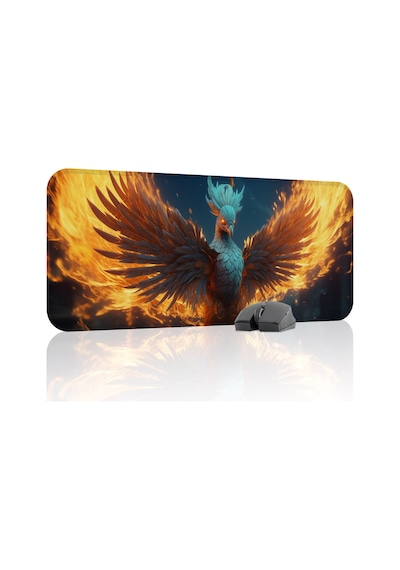 Anka Kuşu Kaymaz Dikişli Kauçuk Oyuncu Mousepad V1 - 70x30 Xl Gaming Mouse Pad Fare Altlığı
