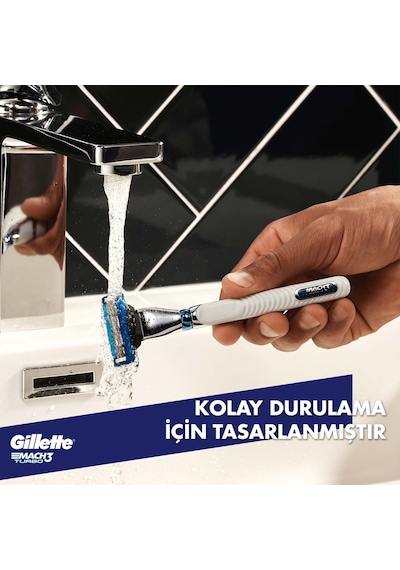 Gillette Mach3 Turbo Yedek Tıraş Bıçağı 12'li