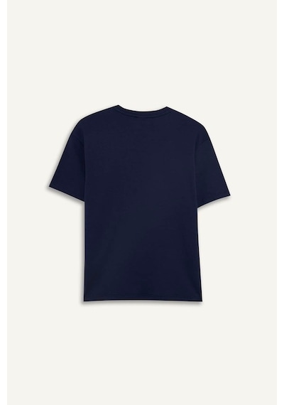Defacto Oversize Kalın Kumaş Tişört Erkek Çocuk G6486a826smnv31 Lacivert-nv31