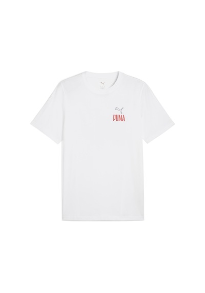 Puma Wardrobe Ess Graphic Tee Erkek Tişört Beyaz