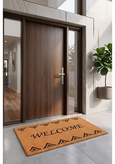 Villadia Home Textile Kapı Önü Paspası Kaymaz Taban Dekoratif Paspas Ev Giriş Antre İç Ve Dış Mekan Paspası 45x70 Cm 18ypycoco