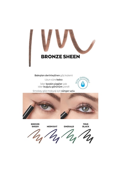 Avon Kohl Sünger Uçlu Suya Dayanıklı Göz Kalemi Bronze Sheen