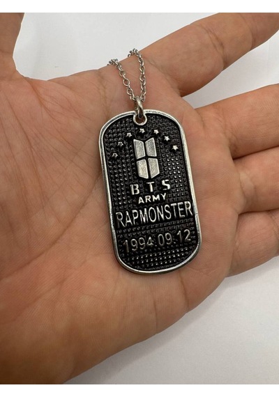Bts Army Künye Kolye 60 Cm Zincirli K-pop Unisex Kolye Çok renkli