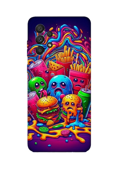 Samsung Galaxy M52 Uyumlu Baskılı Şeffaf Telefon Kılıfı Koleksiyon: Snacktoon Delight 4