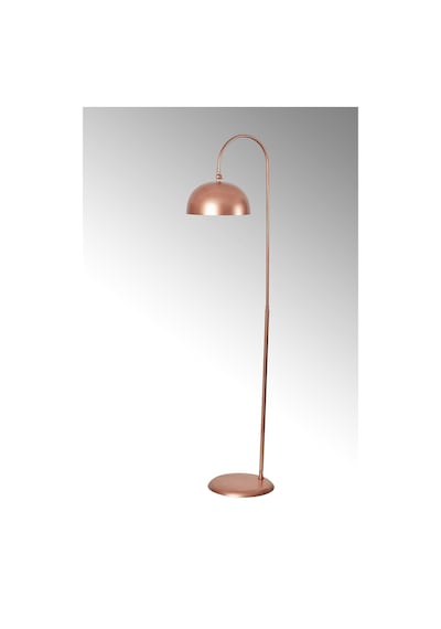 Lambader Eskitme Metal Gövde Modern Tasarım Ayarlanabilir Başlık Yerden Dekoratif Aydınlatma 160 Cm - Bakır