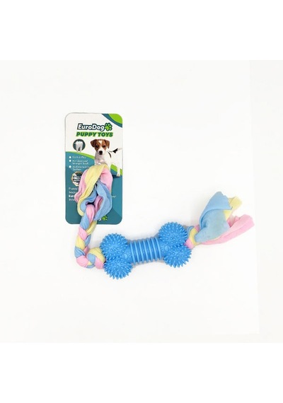 Eurodog - 363 - Puppy Toys Mavi Kemik Diş - Csmo-tex - Kma Oyuncağı