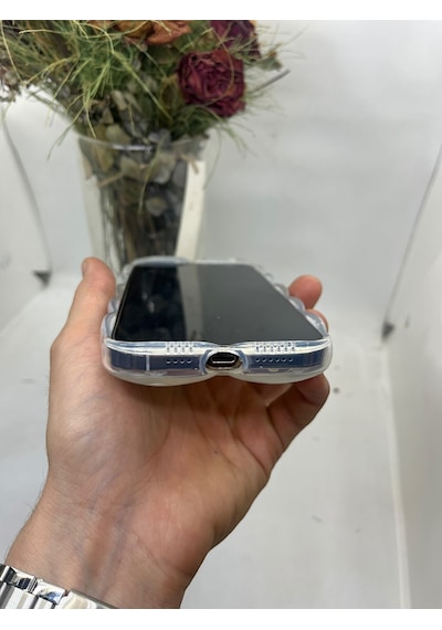 Apple Uyumlu iPhone 15 Pro Max Hologram Puffer Kılıf Cd