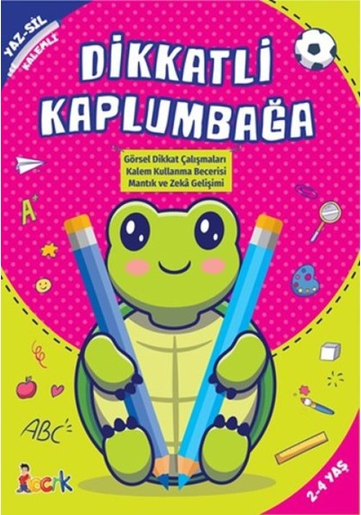 Dikkatli Kaplumbağa - Yaz-sil-kalemli - Qhdh-613077