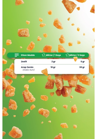 Zeogum Zeolit & Arabic Gum 30 Saşe