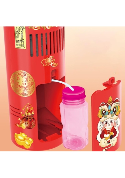 Işıklı Ve Müzikli Otomatik Baloncuk Makinesi 2 Adet Solüsyon + Sticker Hediyeli Bubble Machine 3+ Yaş Kırmızı