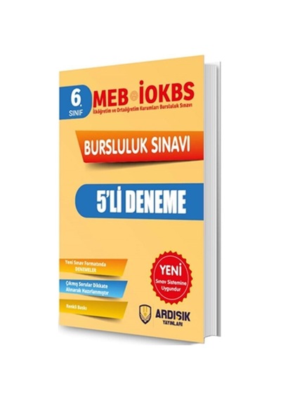 6. Sınıf Bursluluk Deneme Sınavı Ardışık Yayınları