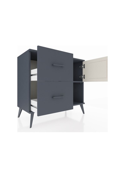 Hyperion Şifonyer Tek Raflı 2 Çekmeceli Tek Kapaklı 88x44x80 Antrasit-aytaşı/antrasit Aytaşı/antrasit Hyperion Şifonyer Tek Raflı 2 Çekmeceli Tek Kapaklı 88x44x80 Antrasit-aytaşı/antrasit Aytaşı/antrasit