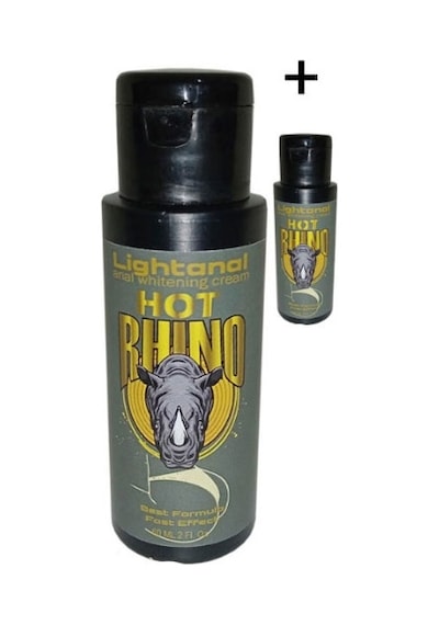 Hat Rhino Analwhiteningcream 2 Adet Hem Kadın Hem Erkekler Içìn Analbeyazlatıcı Krem 60 Ml