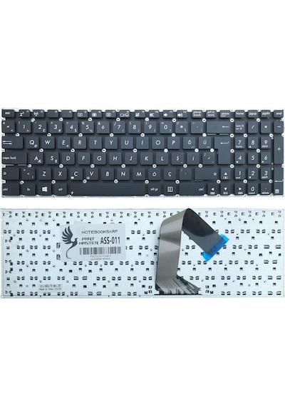 Asus Uyumlu Vivobook S505CM-XX188H, S505CM-XX189P Klavye (Siyah)