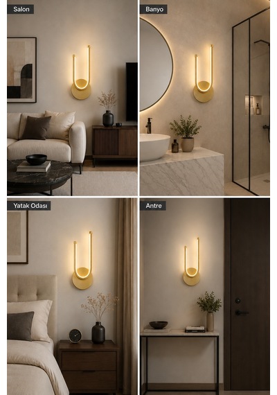 Liva Modern Led Duvar Apliği Günışığı Eskitme