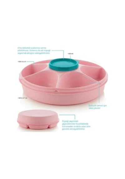 Tupperware Eko Çoklu Kahvalılık Çerezlik Servis Yeni N1141374 Çok Renkli