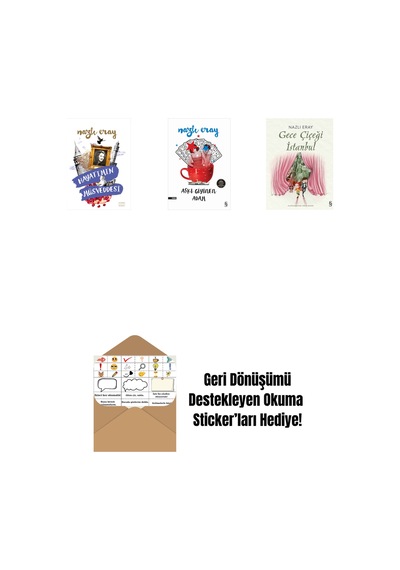 Hayatımın Müsveddesi + Aşkı Giyinen Adam + Gece Çiçeği İstanbul + Okuma Sticker'ları