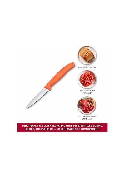Victorinox 6.7639.c1 Swiss Classic 8cm Tırtıklı Soyma Bıçağı Çok Renkli
