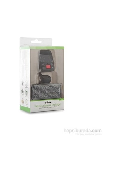 S-link Sl-fm65 Sd/usb Destekli Fm + 2.1a Usb Şarj Portu - Pratik Kullanım