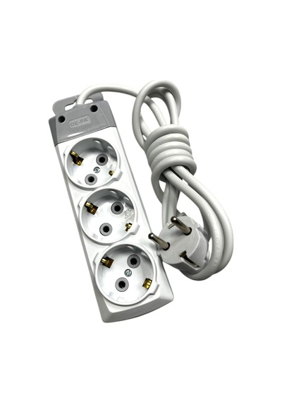 Üçlü Topraklı Grup Priz 3 Metre Kablolu 930103 1