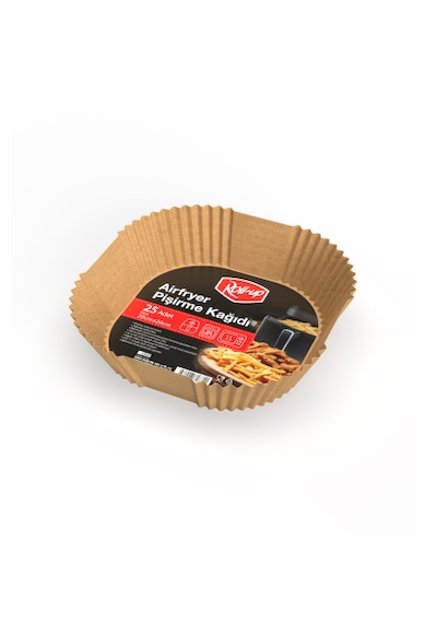 Şeylişeyler - Roll-up Airfryer Pişirme Kâğıdı Kare 20 Cm 50 Li 1 Paket Kahverengi