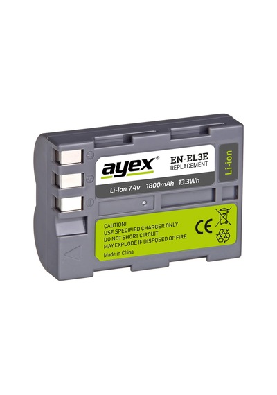 Ayex En-el3e Batarya Nikon D300, D300s, D700, D200, D100 İle Uyumlu Sku: Mır8690010092830