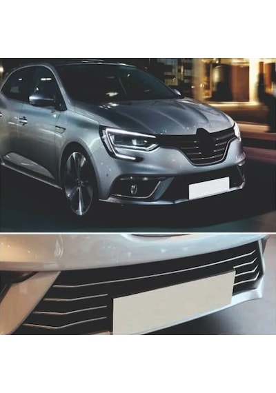 Megane 4 Krom Ön Tampon Çıtası 7 Parça 2016 - 2020