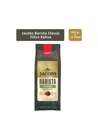 Jacobs Barista Classic Filtre Kahve 12 x 200 G