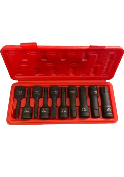 10 Parça 1/2 Darbeli Havalı Allen Lokma Seti H5-h6-h7-h8-h10-h12-h14-h16-h17-h19