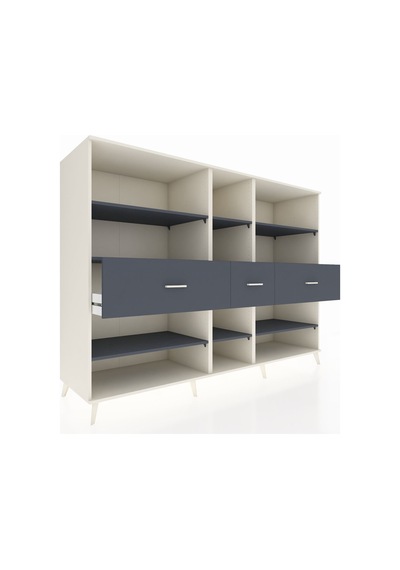 Kronos Dolap 9 Raflı 3 Çekmeceli 220x59x163 Aytaşı-antrasit Aytaşı-antrasit Kronos Dolap 9 Raflı 3 Çekmeceli 220x59x163 Aytaşı-antrasit Aytaşı-antrasit