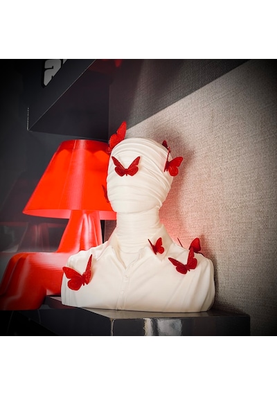 Butterfly Passion Mumya Büst 270mm X 250mm Büyük Boy Dekorasyon