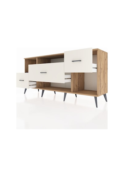Hyperion Konsol 2 Raflı 3 Çekmeceli 176x44x83 Çam-antrasit/aytaşı Antrasit/aytaşı Hyperion Konsol 2 Raflı 3 Çekmeceli 176x44x83 Çam-antrasit/aytaşı Antrasit/aytaşı