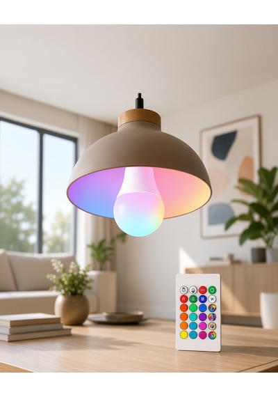 Rgb Led Lamba Kumandalı E27 10w Uczzzrgblambaaaa1-1 Çok Renkli